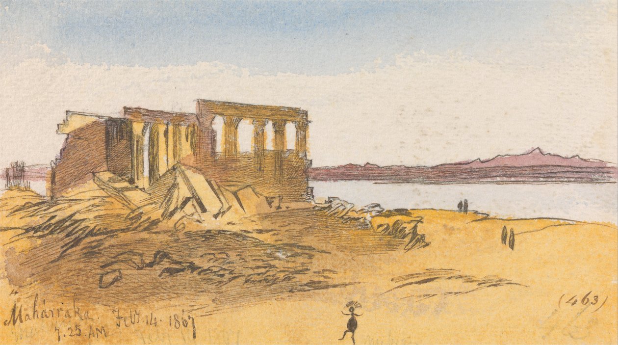 Maharraka, 7:25 am, 14 februari 1867 (463) door Edward Lear