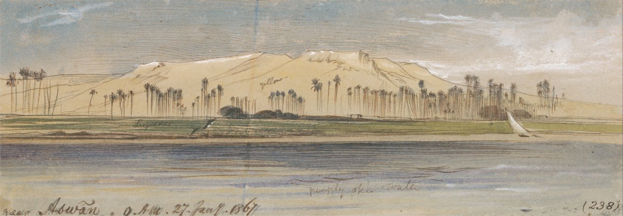 In de buurt van Aswan door Edward Lear