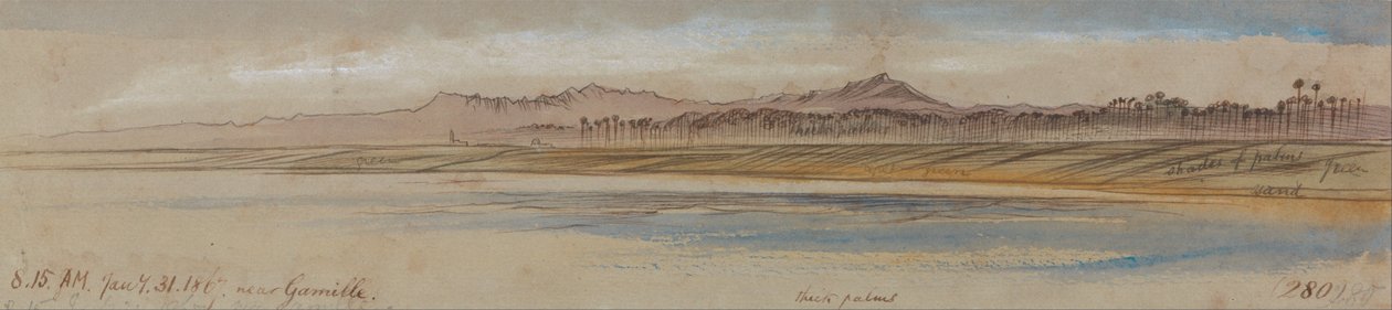Omgeving Gamille door Edward Lear