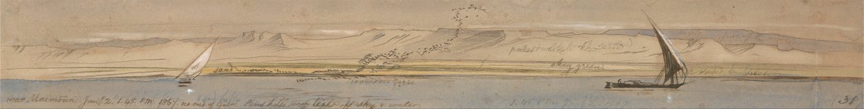 In de buurt van Maimoun door Edward Lear
