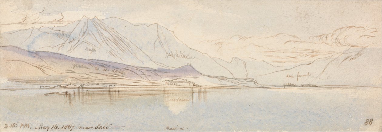 Omgeving Salo, Maderno door Edward Lear