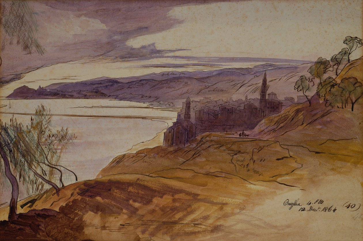 Oneglia door Edward Lear