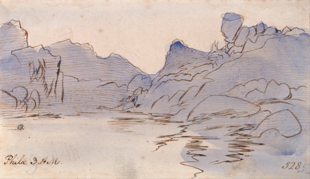Philae door Edward Lear