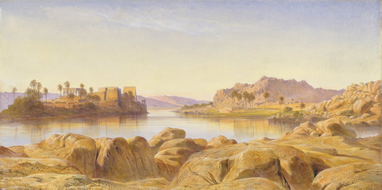 Philae, Egypte door Edward Lear