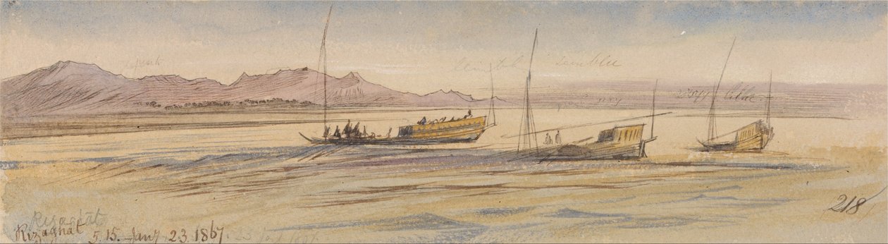 Rizaghat door Edward Lear