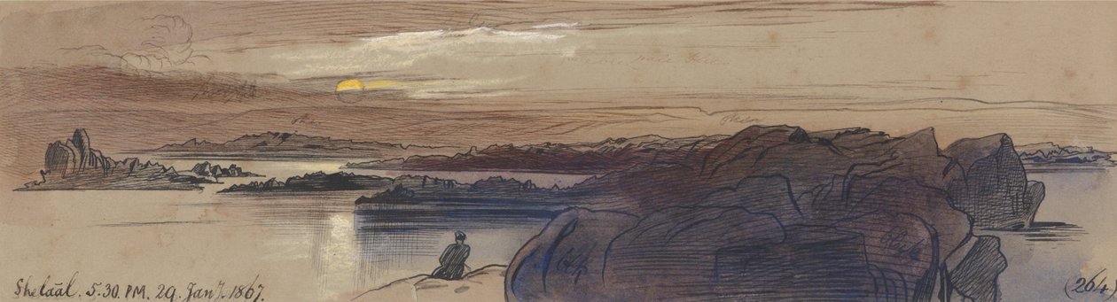 Shelaal, 5:30 am, 29 januari 1867 (264) door Edward Lear