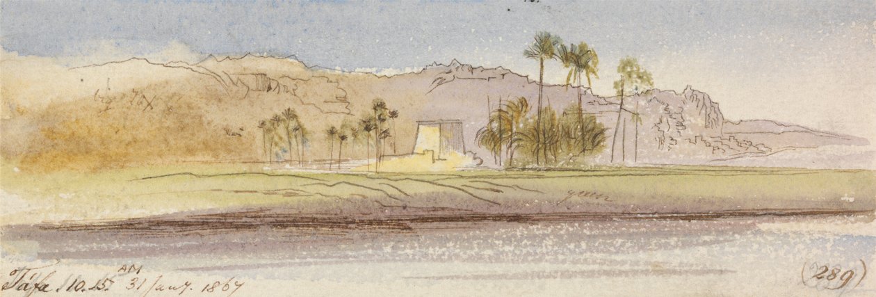 Tafa, 10:15 am, 31 januari 1867 (289) door Edward Lear