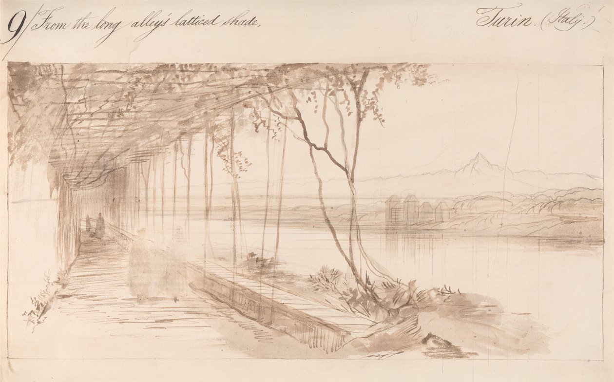 Turijn, Italië door Edward Lear