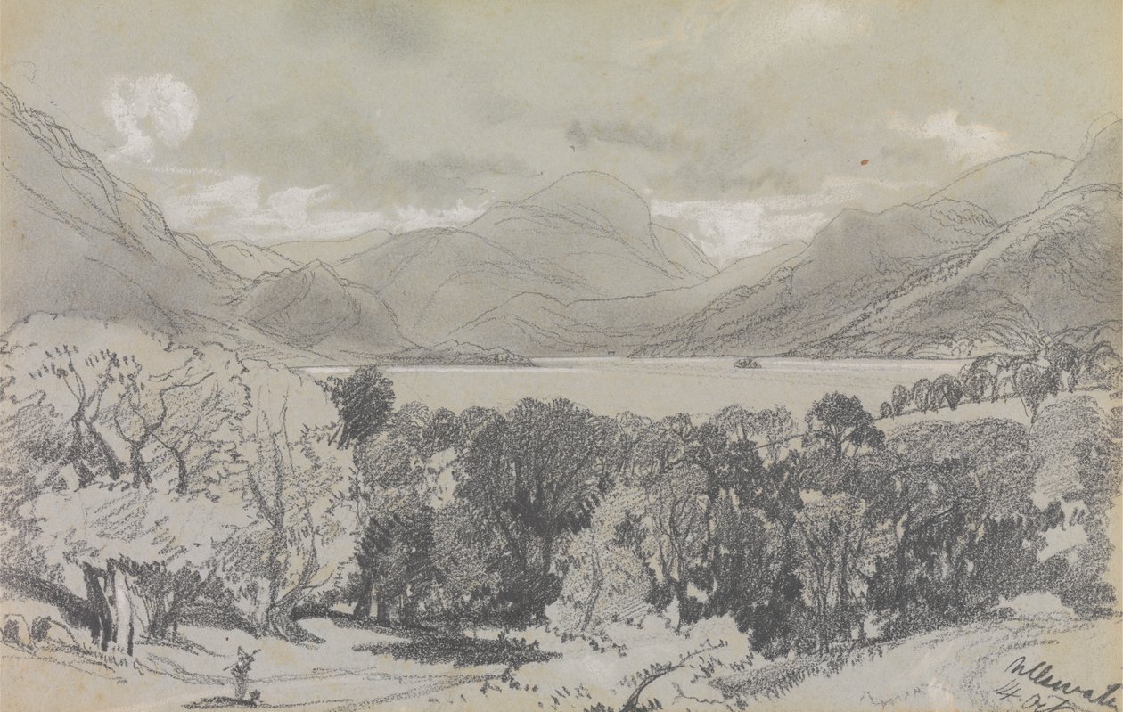 Ullswater, 14 okt. 1836 door Edward Lear