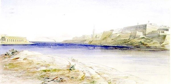 Valletta, Malta door Edward Lear