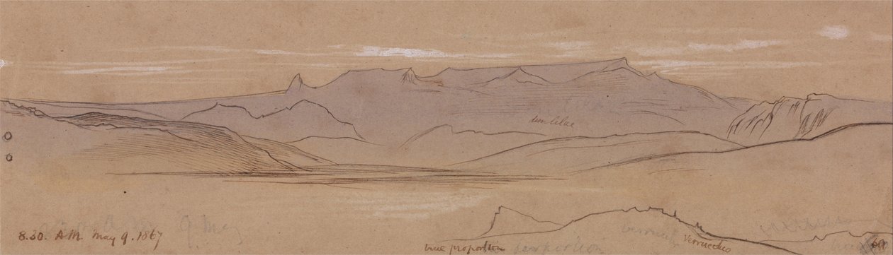 Verrucchio door Edward Lear