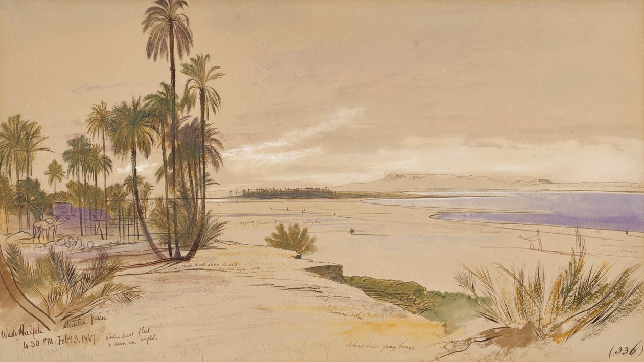 Wadi Halfa, Soedan door Edward Lear