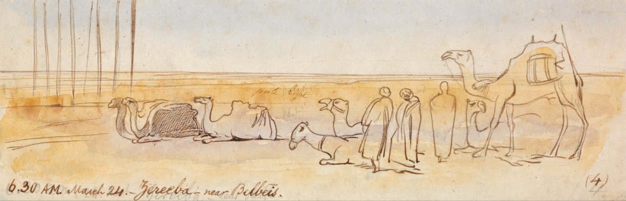 Zereeba, bij Belbeis door Edward Lear
