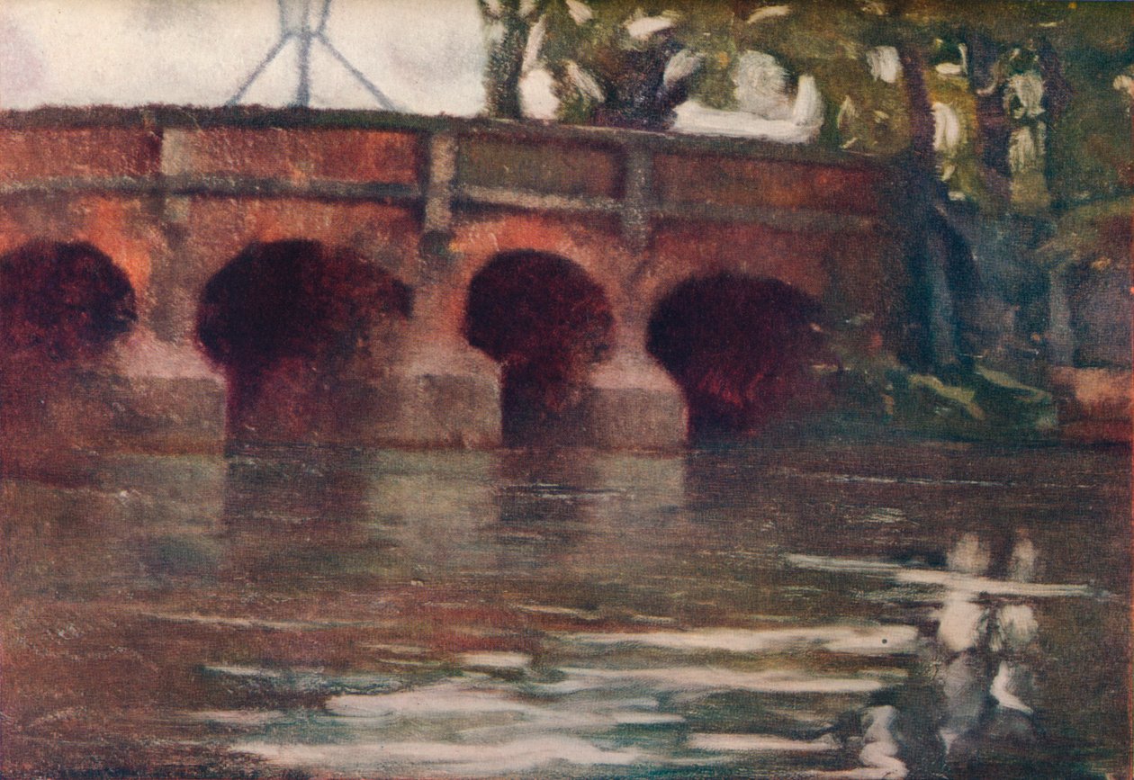 De brug, ca. 1911 door Edward Leslie Badham