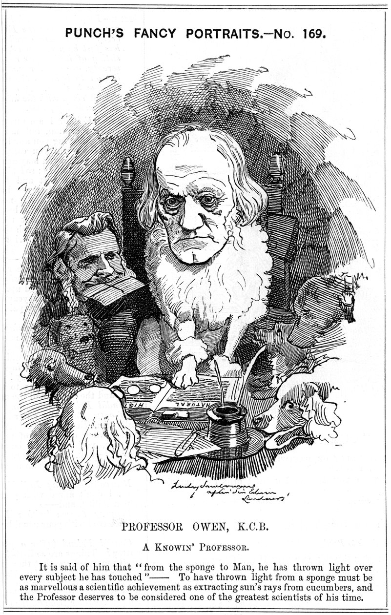 Richard Owen, Engelse zoöloog door Edward Linley Sambourne