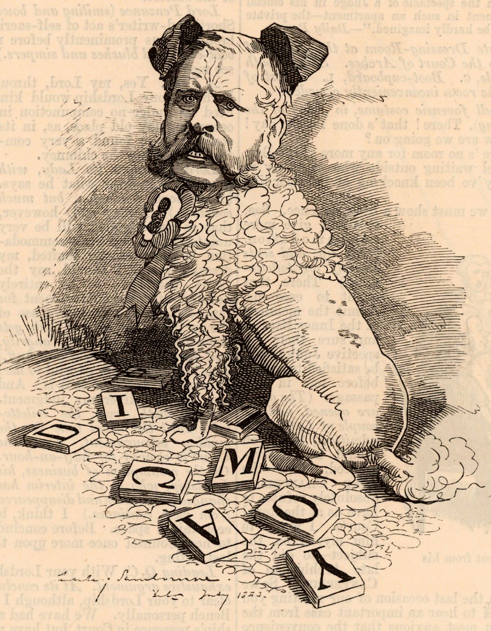 William Henry Waddington (1826-1894) door Edward Linley Sambourne