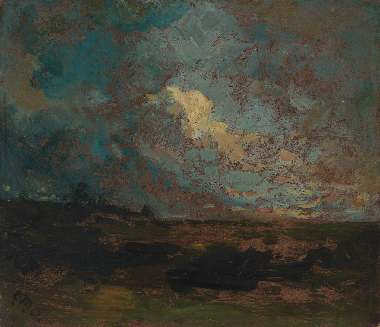 Na de douche door Edward Mitchell Bannister