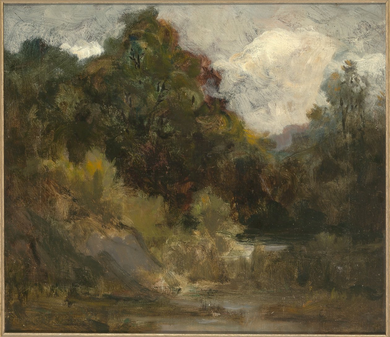 Landschap (bomen) door Edward Mitchell Bannister