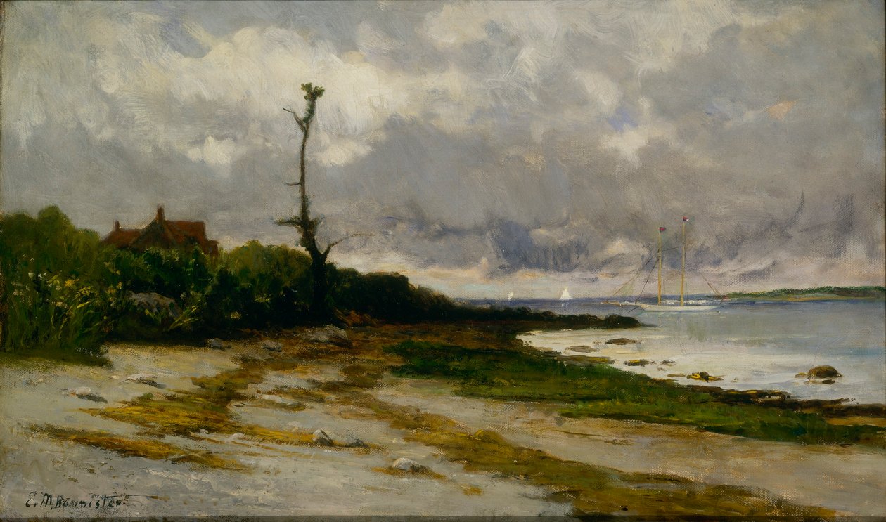 Landschap bij Newport, R. I. door Edward Mitchell Bannister