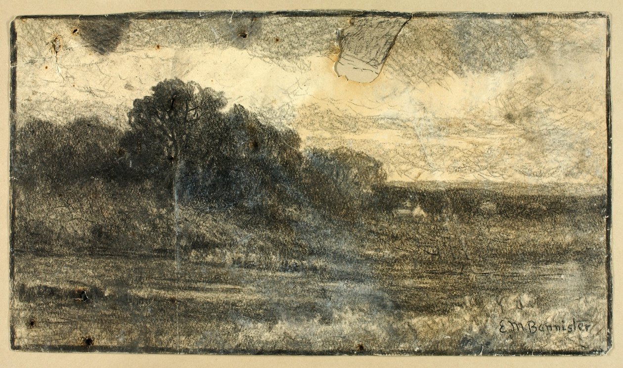 Landschap met bomen door Edward Mitchell Bannister