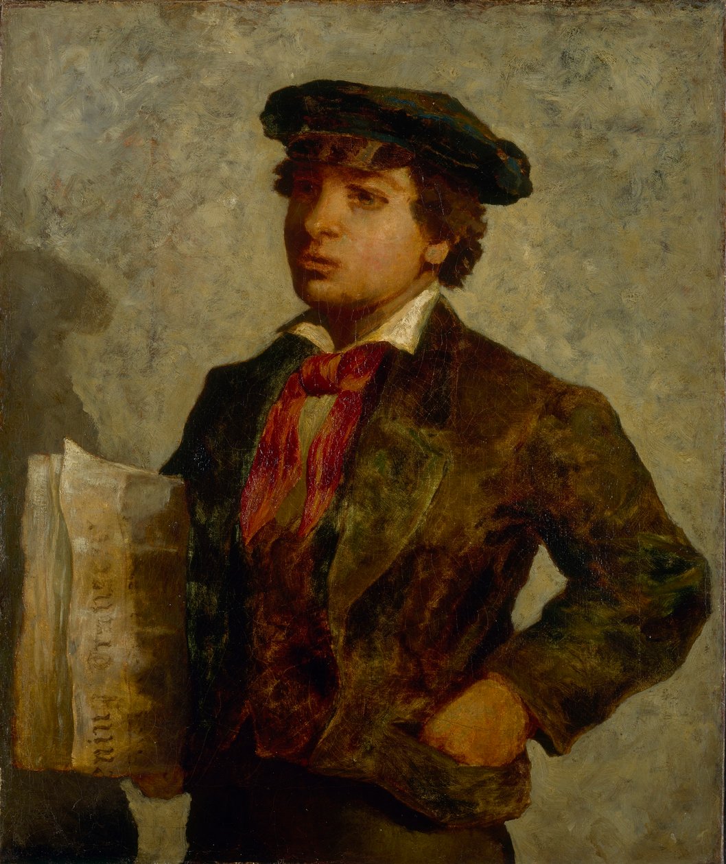 Krantenjongen door Edward Mitchell Bannister