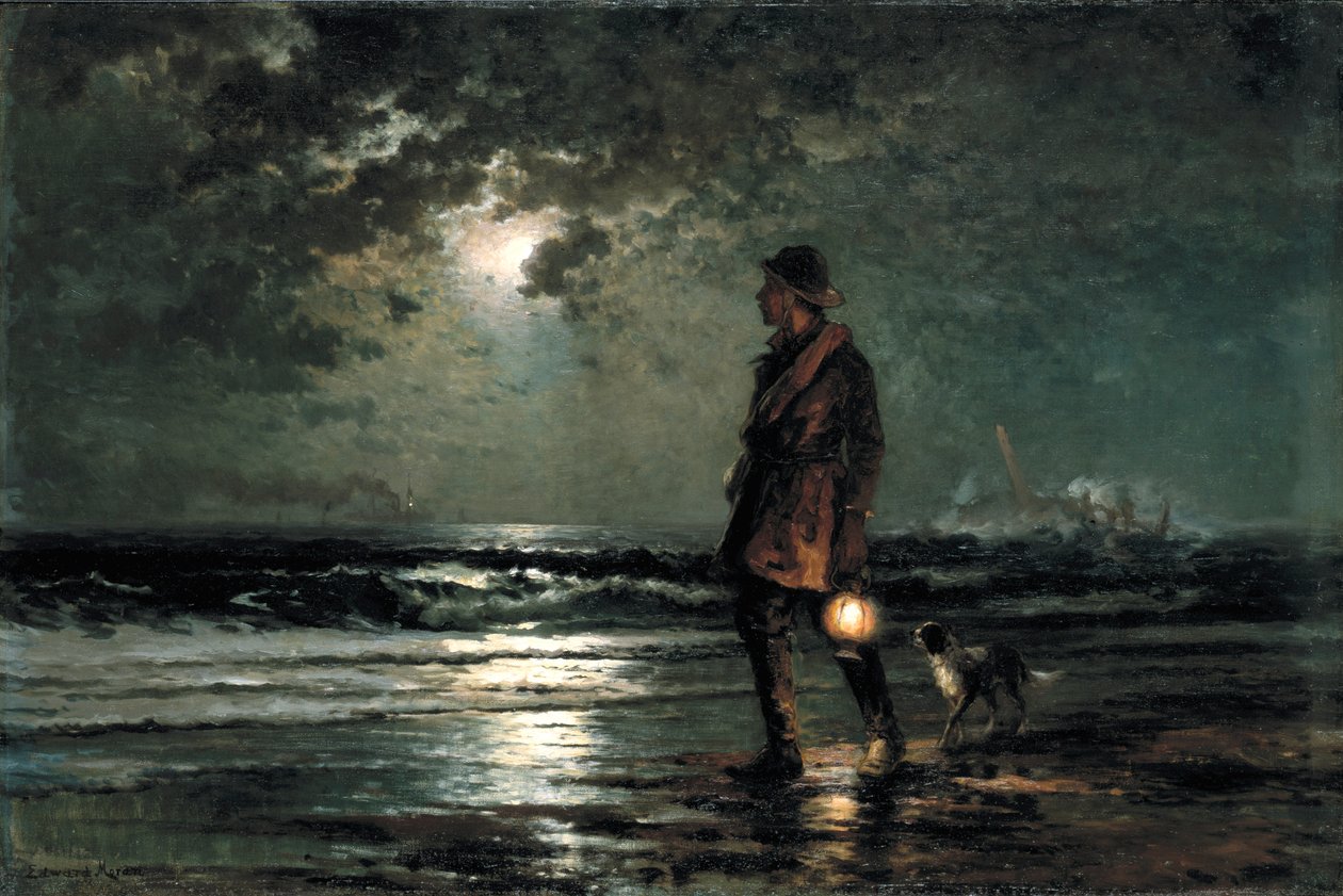 Reddingspatrouille door Edward Moran
