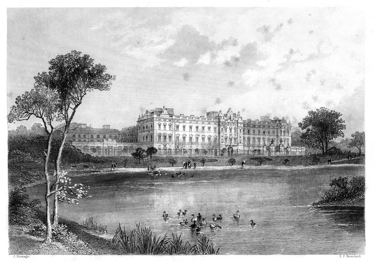 Buckingham Palace, Londen, 1899 door Edward Paxman Brandard