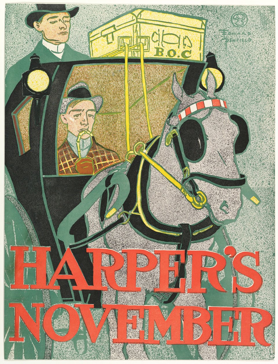 Harpers New Monthly Magazine, november 1896 door Edward Penfield