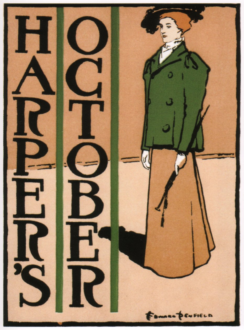 Harpers oktober, 1895 door Edward Penfield