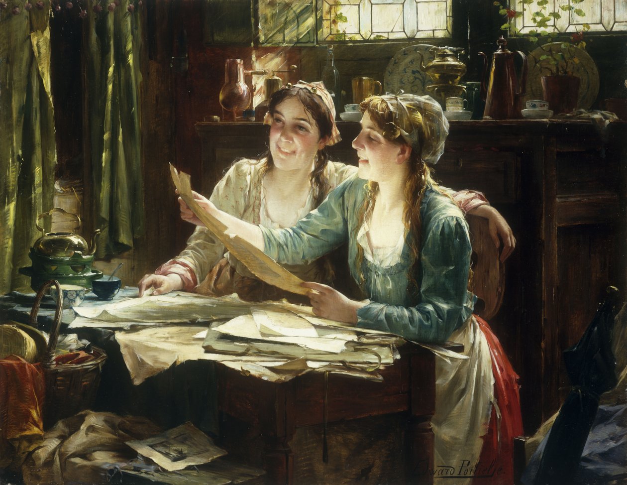 De oude folio door Edward Portielje
