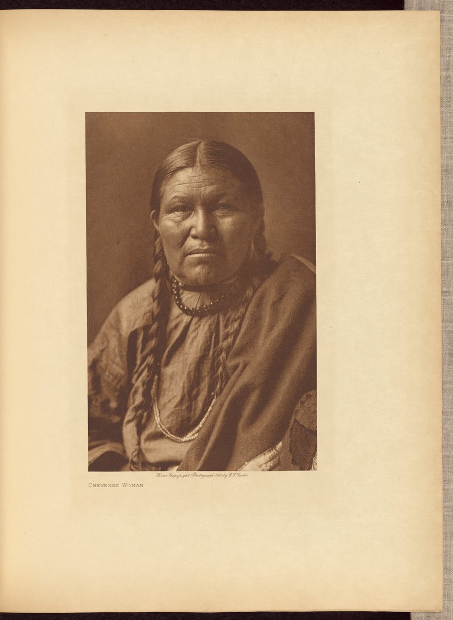 Cheyenne Vrouw door Edward S. Curtis