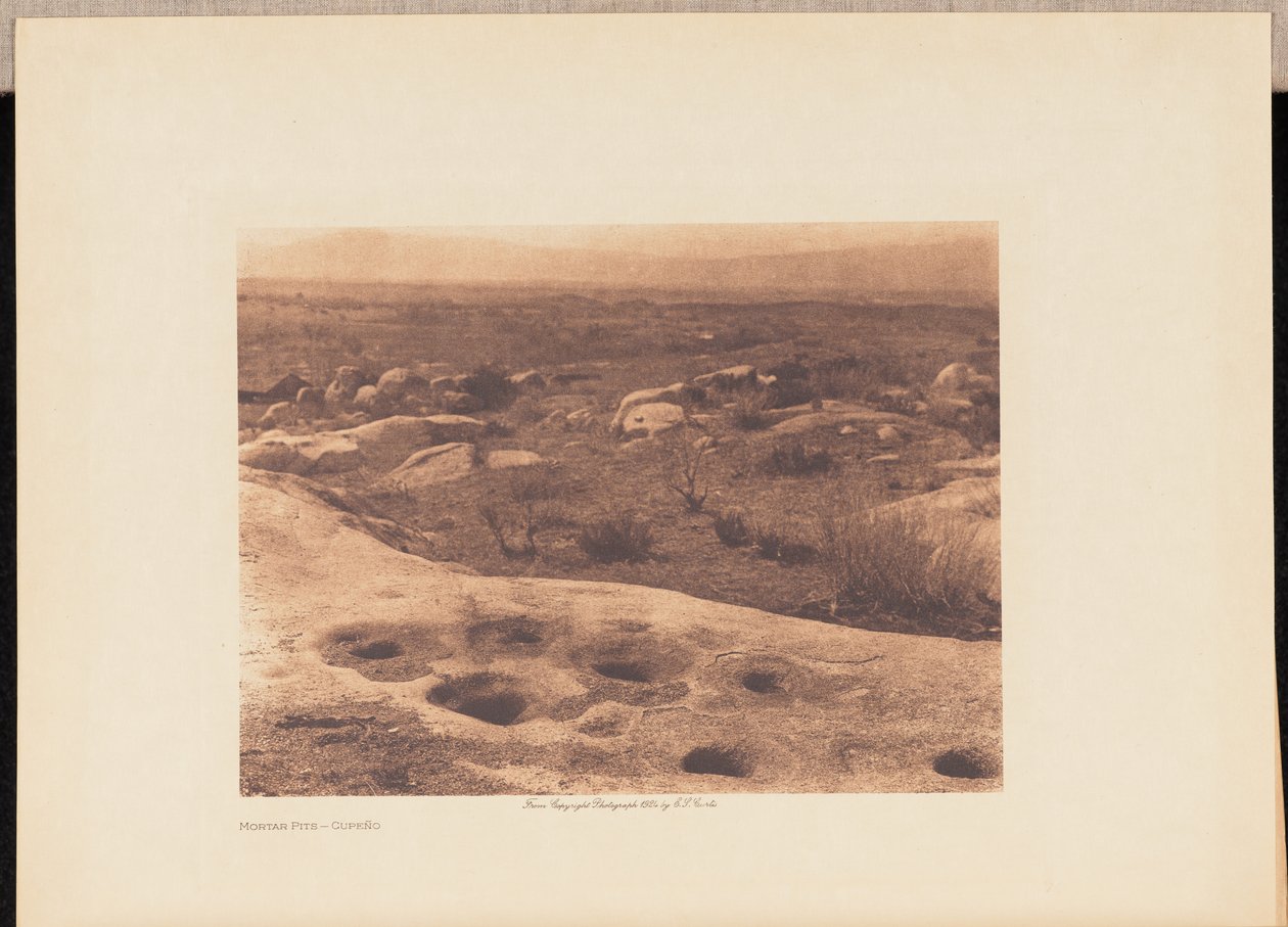 Mortelputten - Cupeño door Edward S. Curtis