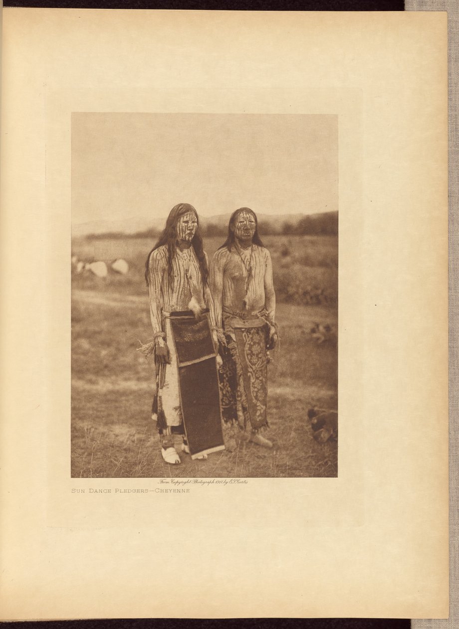 Zonnedansgangers - Cheyenne door Edward S. Curtis