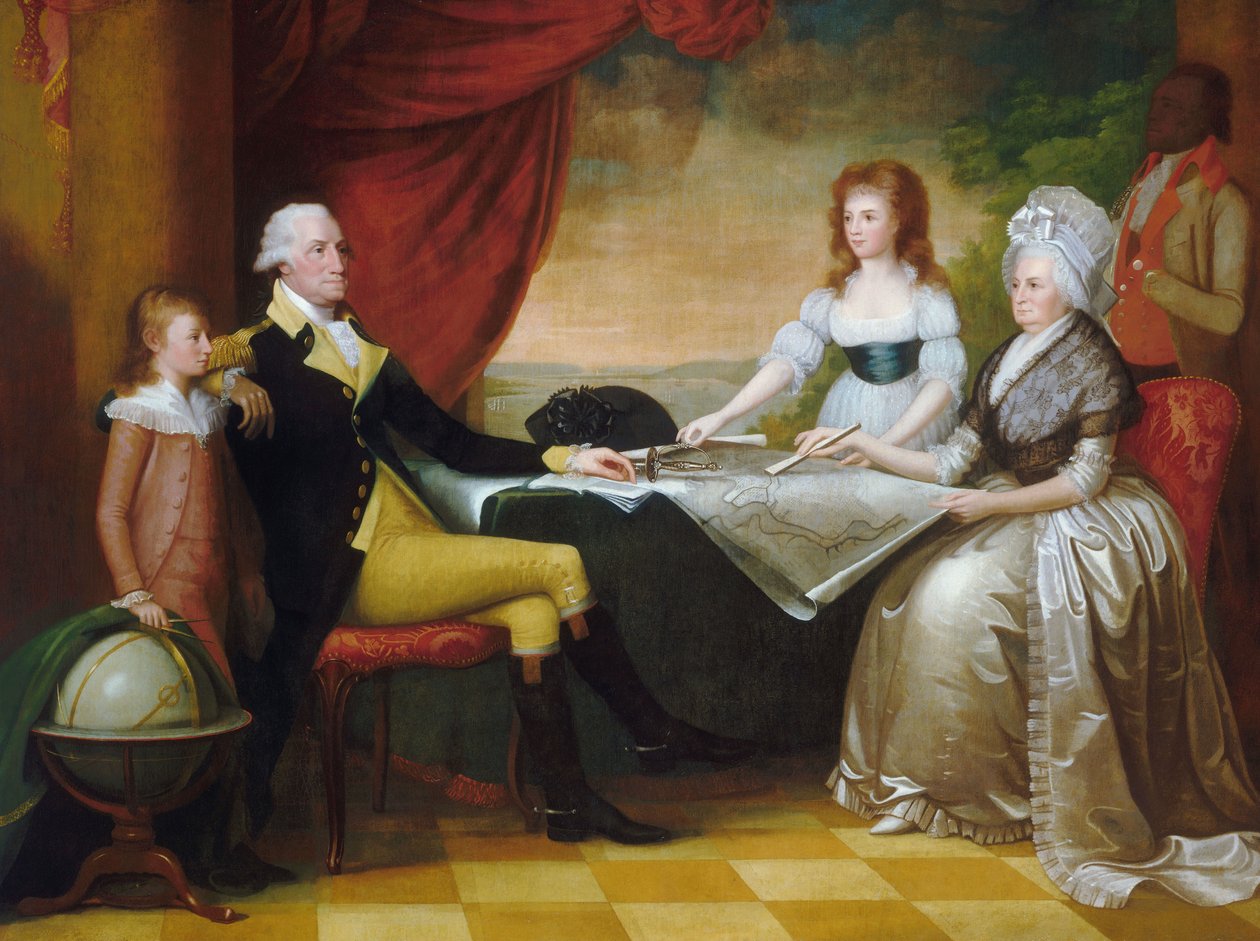 De Familie Washington door Edward Savage