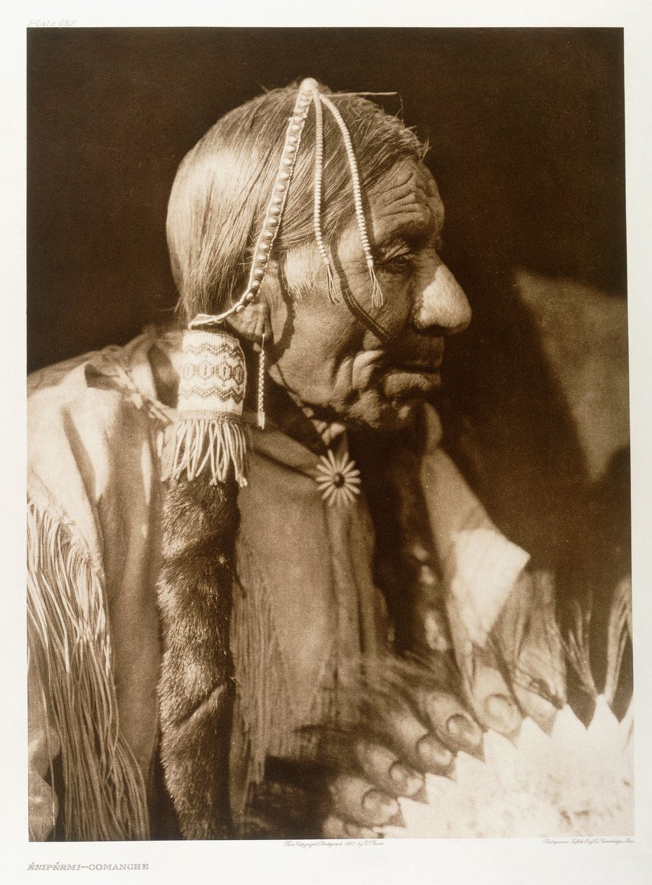 Esipermi-Comanche door Edward Sheriff (after) Curtis