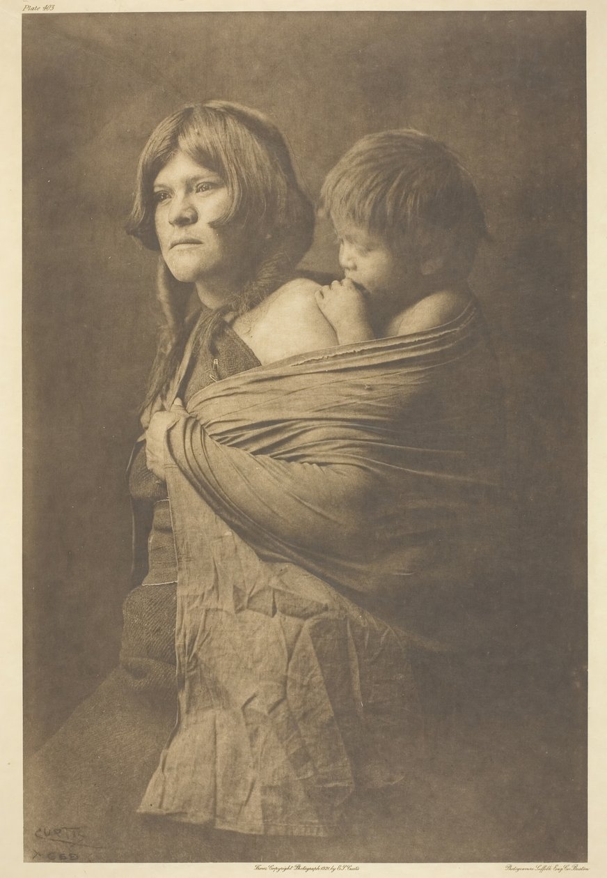 Een Hopi-moeder door Edward Sheriff Curtis