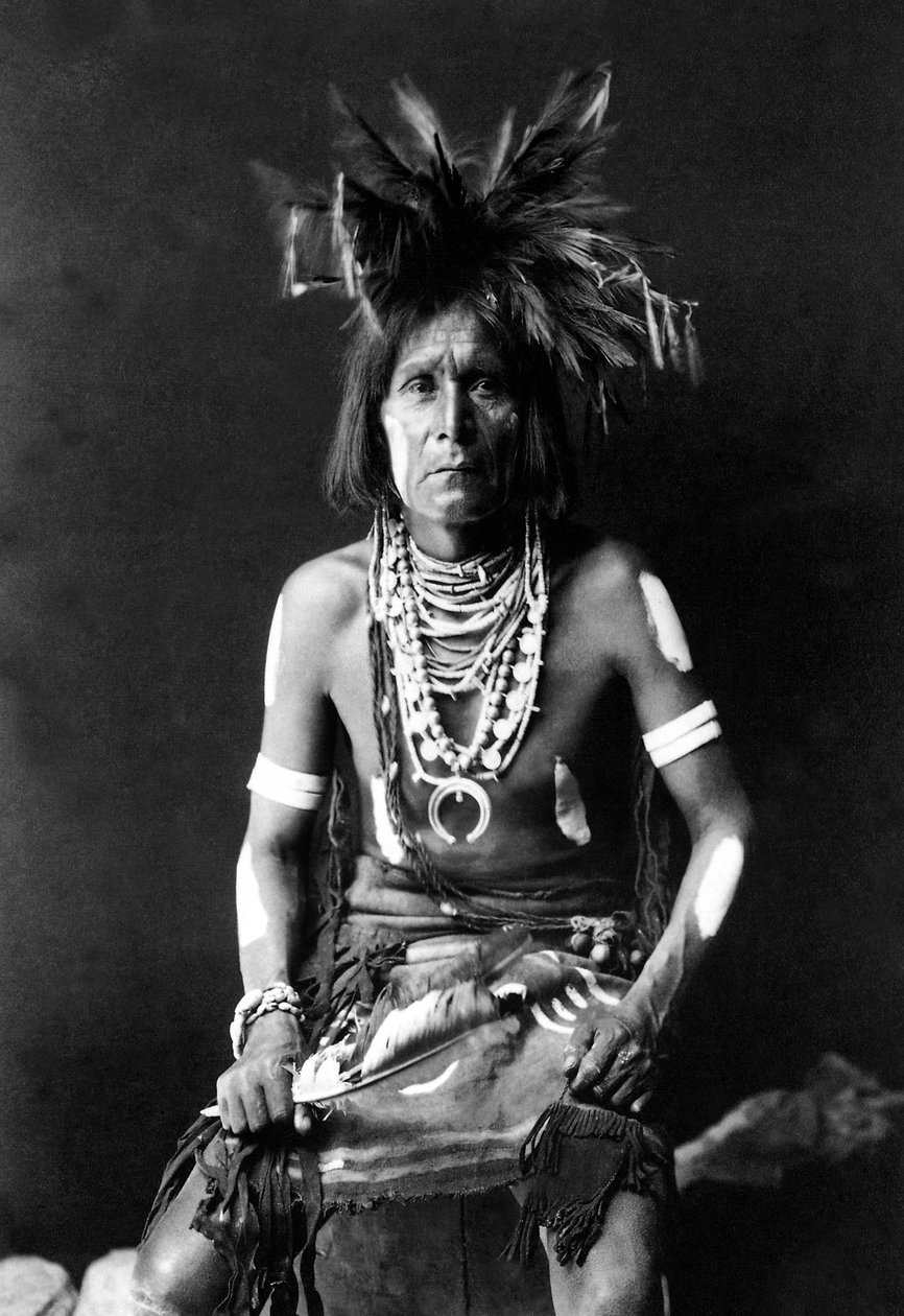 Slangenpriester (foto) door Edward Sheriff Curtis