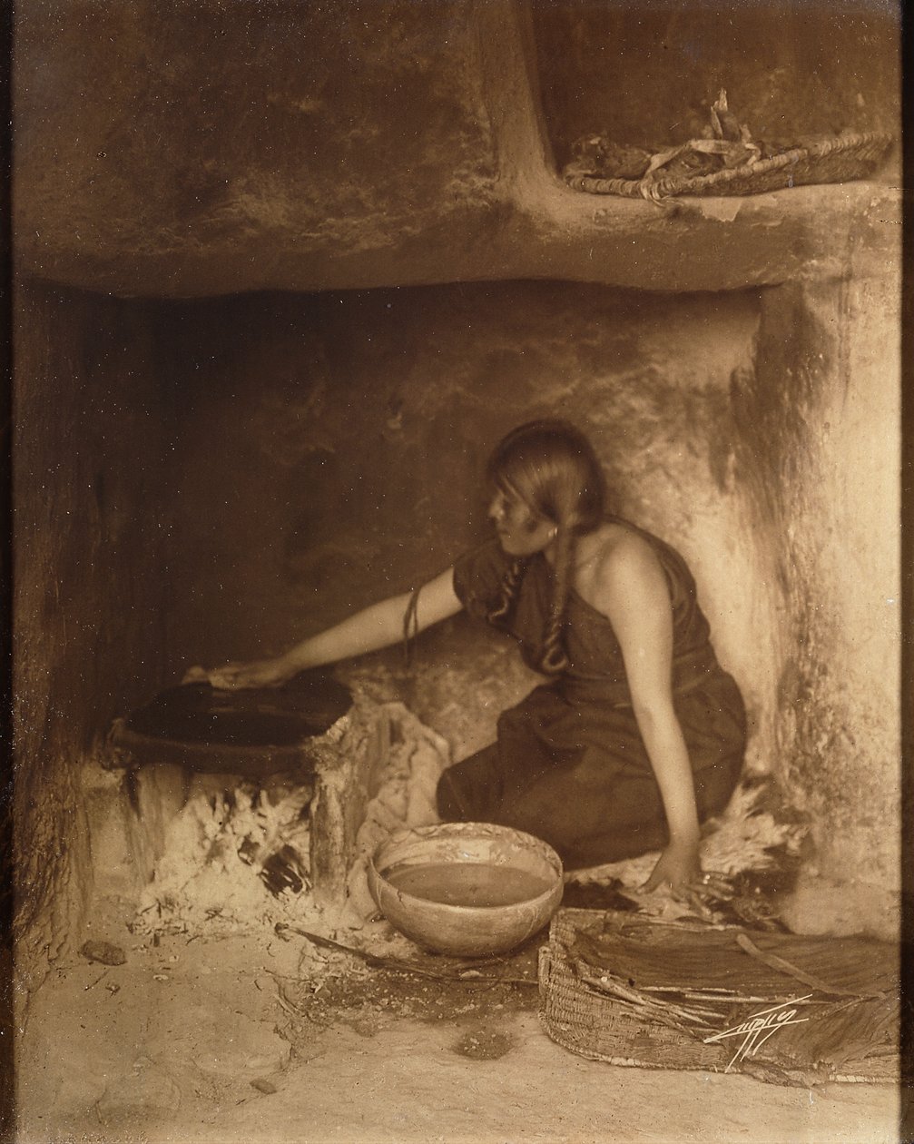De Piki Maker, Hopi door Edward Sheriff Curtis