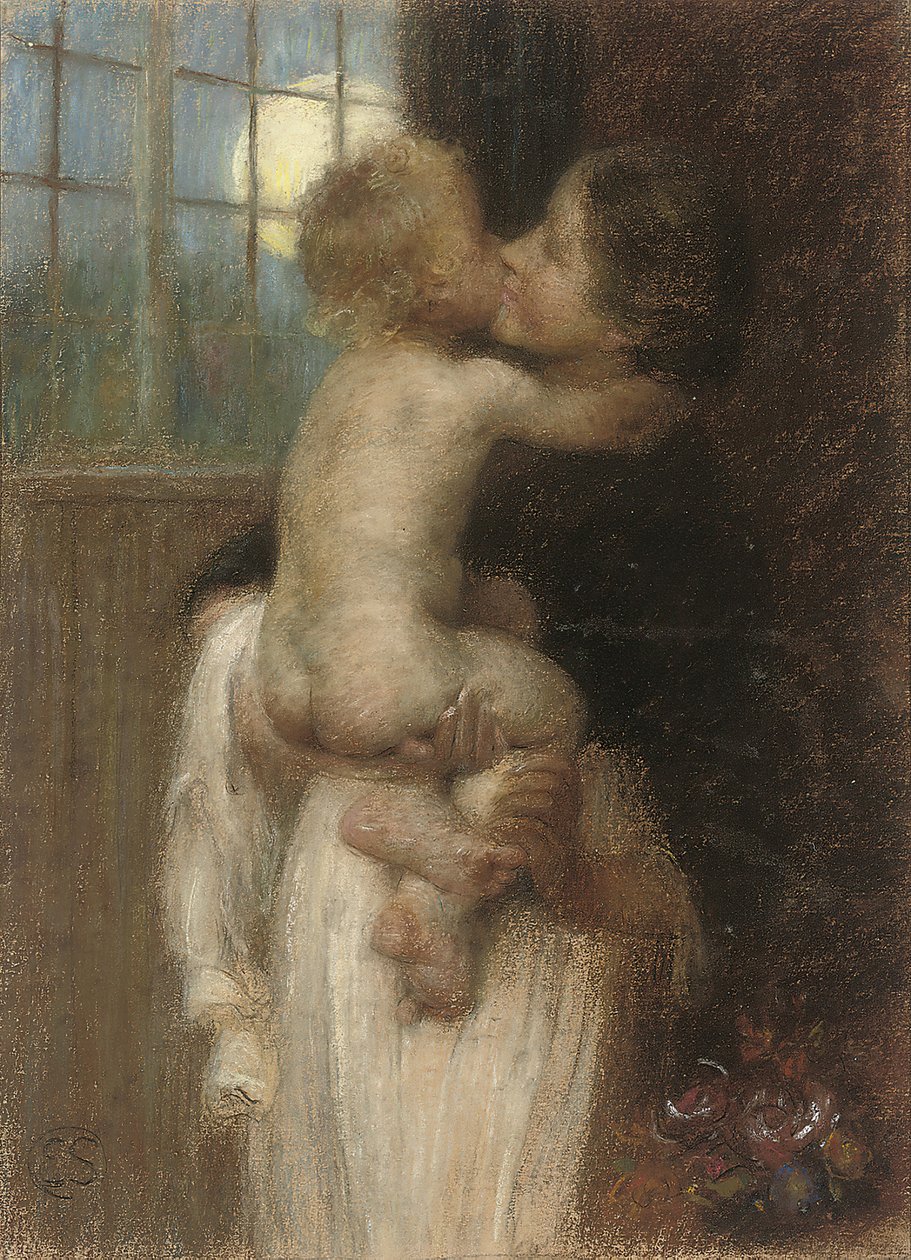 De Kus, ca. 1910 door Edward Stott