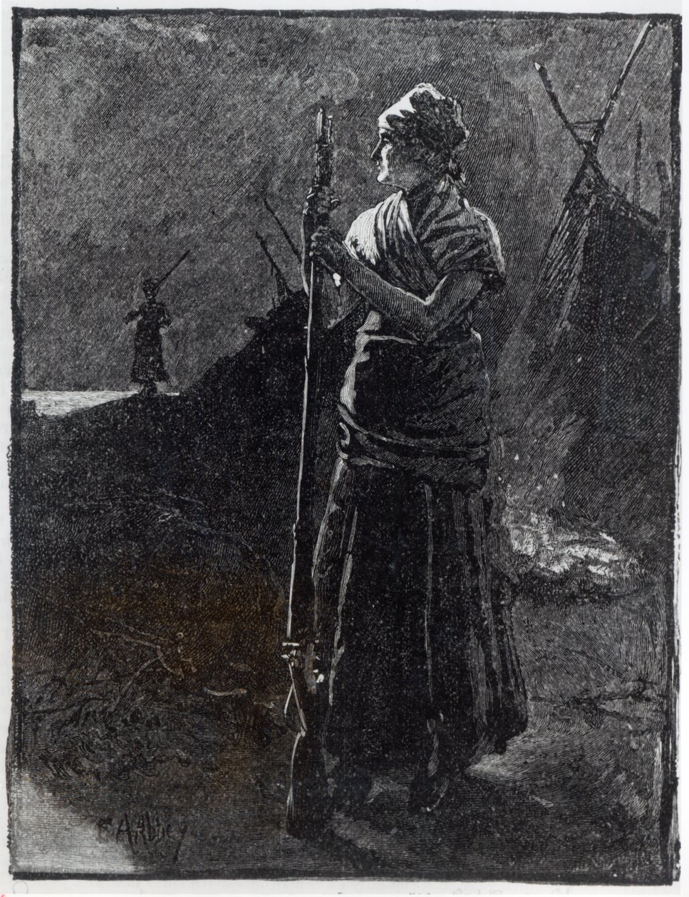 Een Red River Kolonist, 1878 door Edwin Austin Abbey