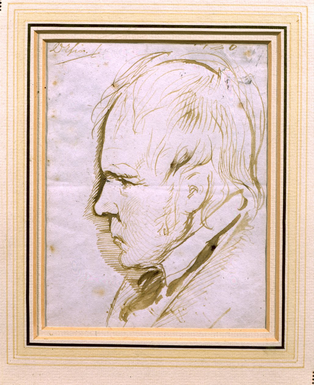 Portretschets van Sir Walter Scott (1771-1832) 1867 door Edwin Landseer