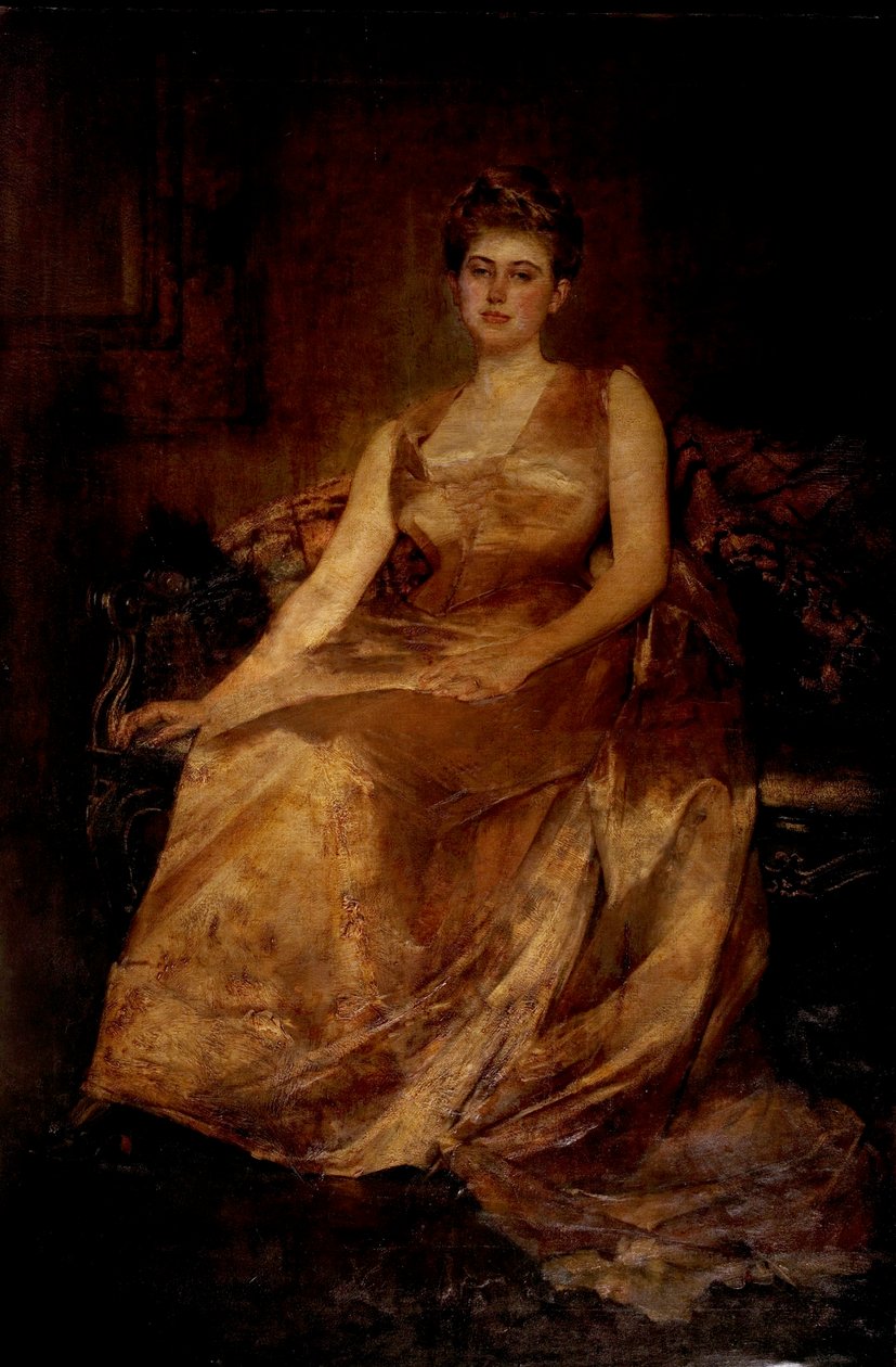 Mevrouw Morton Jackson, 1889 door Edwin Arthur Ward
