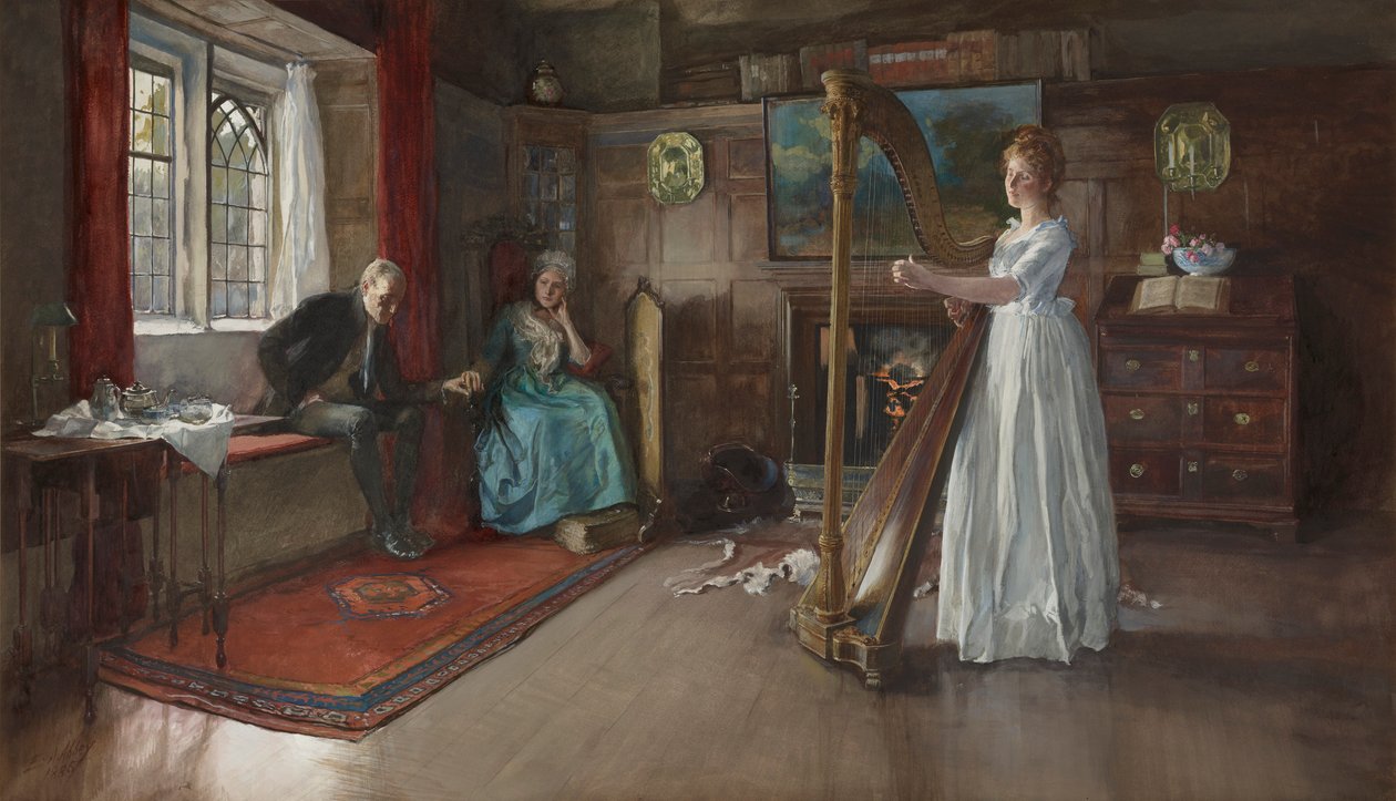 Een Oud Lied door Edwin Austin Abbey