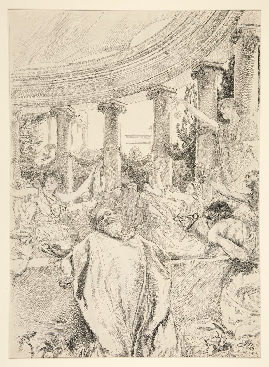 Apemantus door Edwin Austin Abbey
