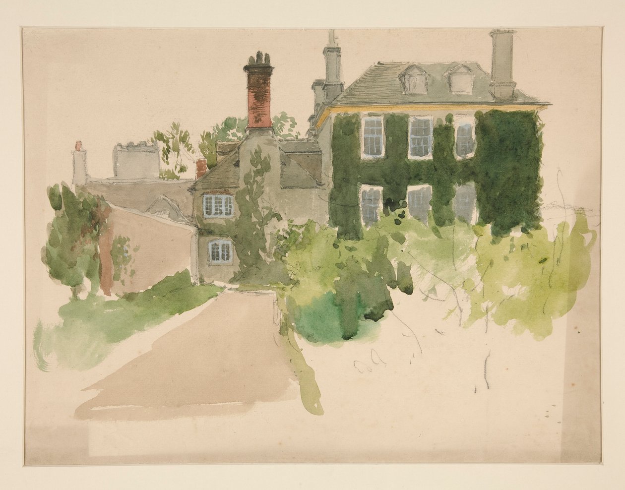 Architectonische studie door Edwin Austin Abbey