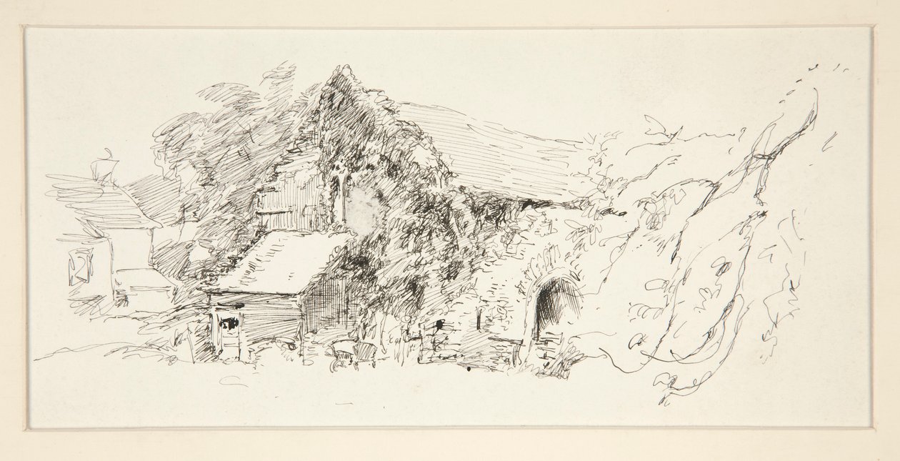 Architectonische Studie door Edwin Austin Abbey