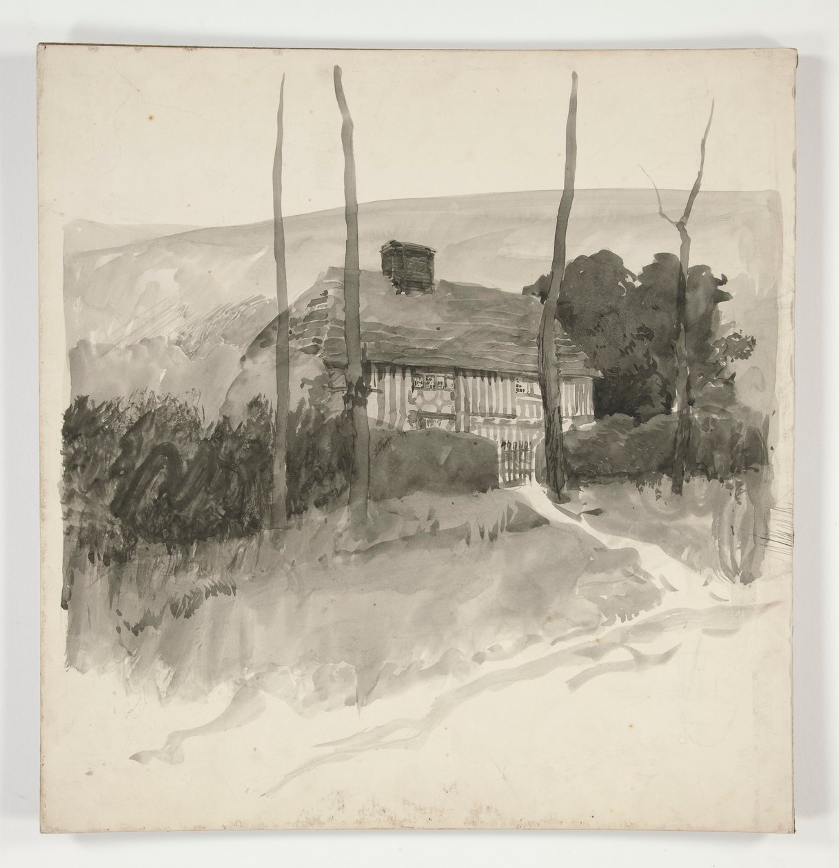 Architectonische studie door Edwin Austin Abbey