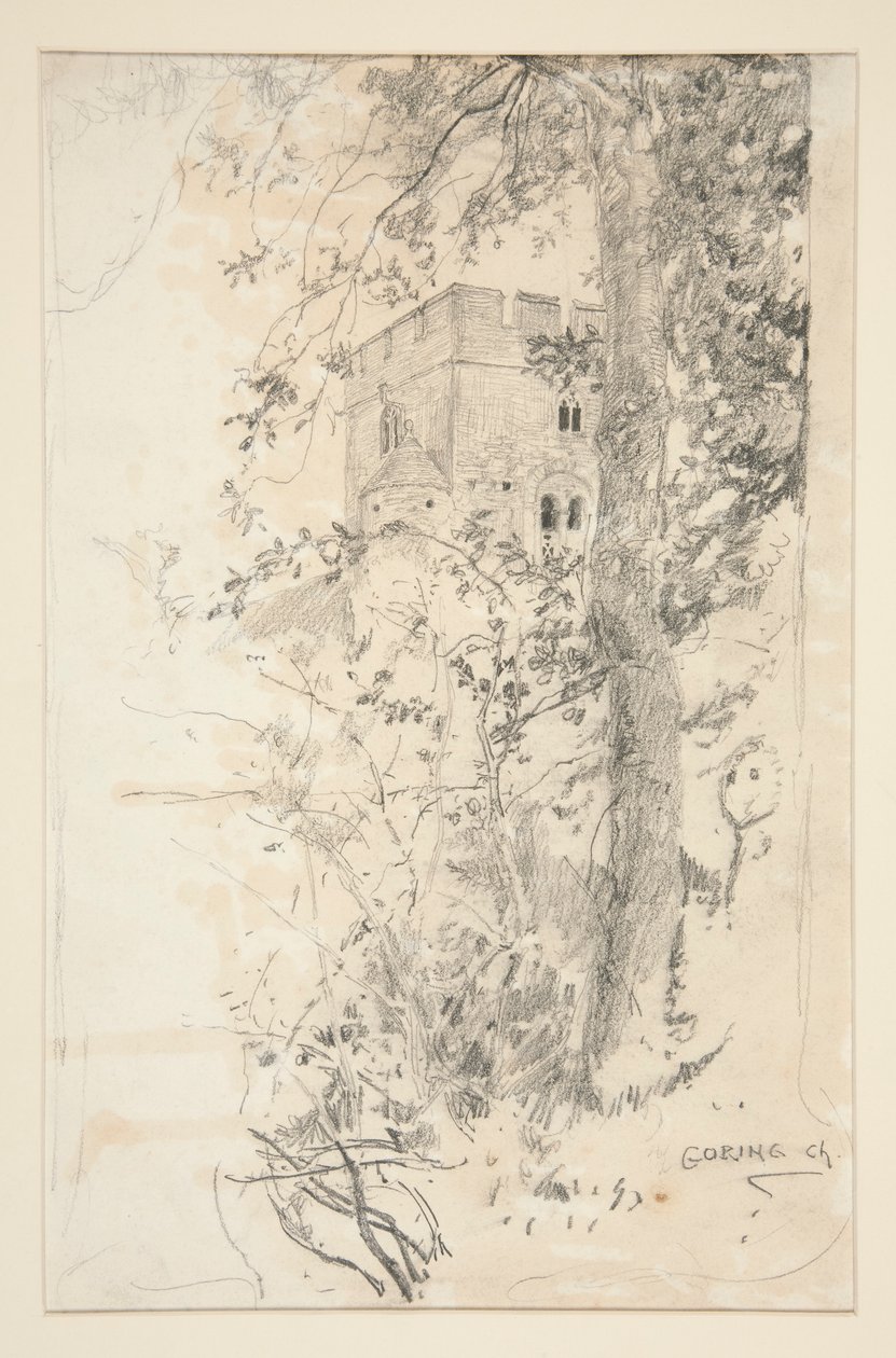 Architectonische Studie door Edwin Austin Abbey