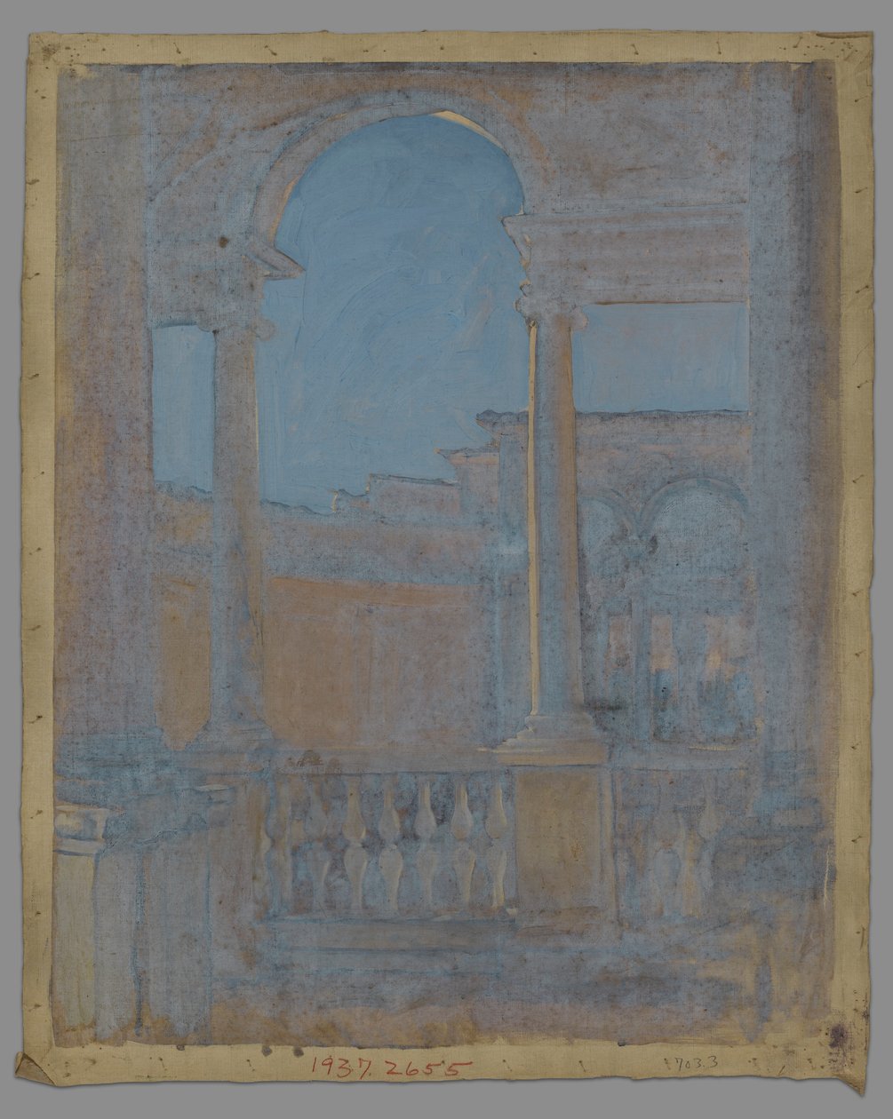 Architectonische Studie door Edwin Austin Abbey