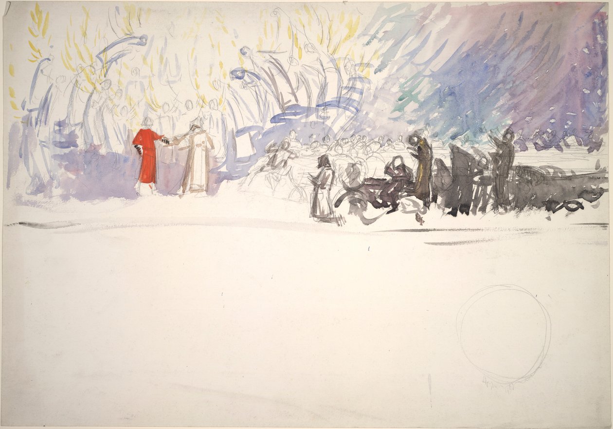 Compositiestudie door Edwin Austin Abbey